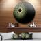 Designart - Symmetrical Fractal Flower in Light Green&#x27; Floral Metal Circle Wall Art